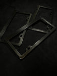 Carbon fiber license plate frame