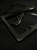 Carbon fiber license plate frame